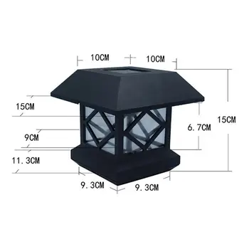 

Electronic Solar Fence Post Cap Lights Outdoor Garden LED Auto Sensor Lamp