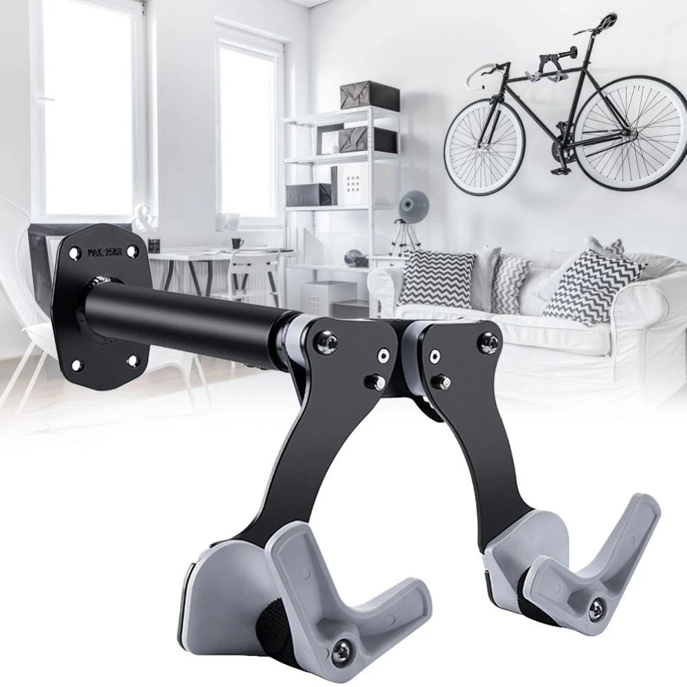 Horizontale Fiets Wandsteun Fiets Haak Houder Magazijnstelling Garage  Organizer Utility Haken Zware Garage Opslag|Bicycle Rack| - AliExpress