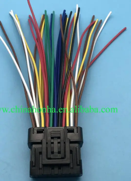 2 pcs withwire 33 отверстия автомобильный разъем 33P автомобиль ЭБУ компьютерная система управления разъем с терминалом DJ7331Y-0.6-21 - Color Name: 2 pcs withwire