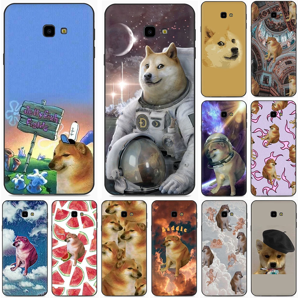 Силиконовый чехол doge meme dog Для Samsung J4 Core J6 Plus Prime J7 DUO J8 M10 M11 M20 M21 M30 M30S M31 M31S M40|Бамперы|