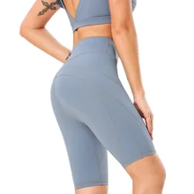 Женские шорты для тренажерного зала, высокая эластичность, тренировки, йоги, тренировки, высокая талия, полулеггинсы, WHShopping