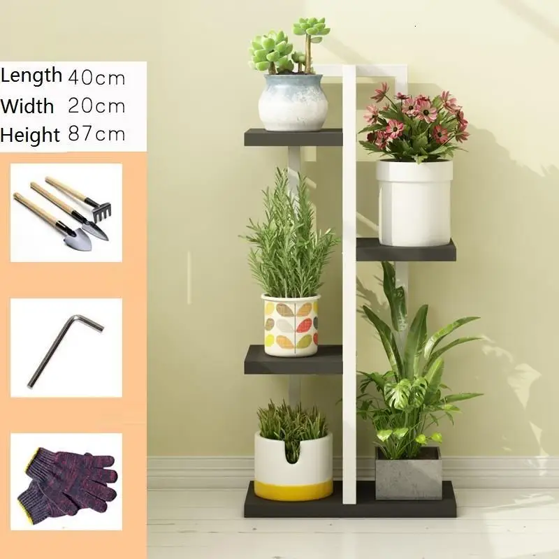 Version B Варанда для Estanteria Huerto Urbano Madera Mueble Para Plantas гостиной цветок Stojak Na Kwiaty стойки Dekoration завод полка - Цвет: Version B