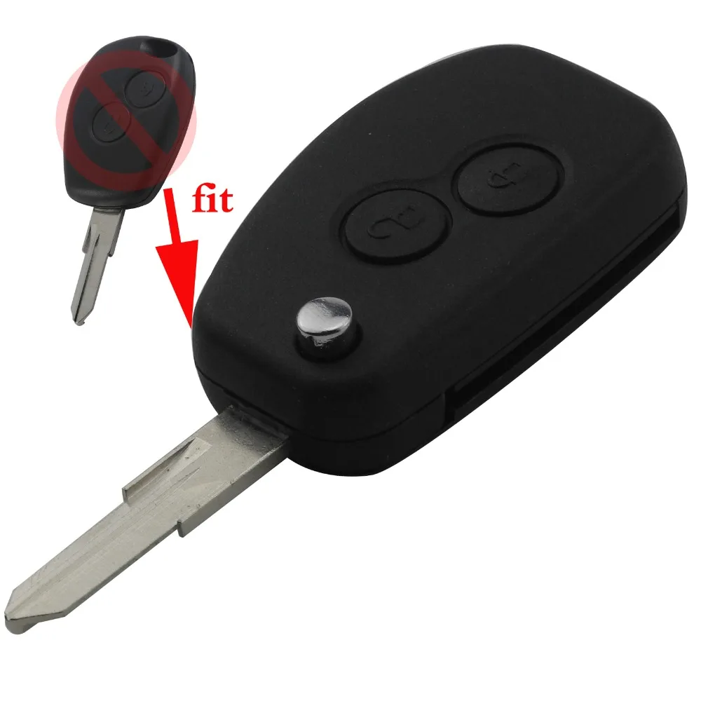 Jingyuqin дистанционный флип-ключ оболочки VAC102 NE72 2/3BTN для Renault Duster Logan Dacia Clio Megane Лагуна мастер дорожного движения Kangoo модус