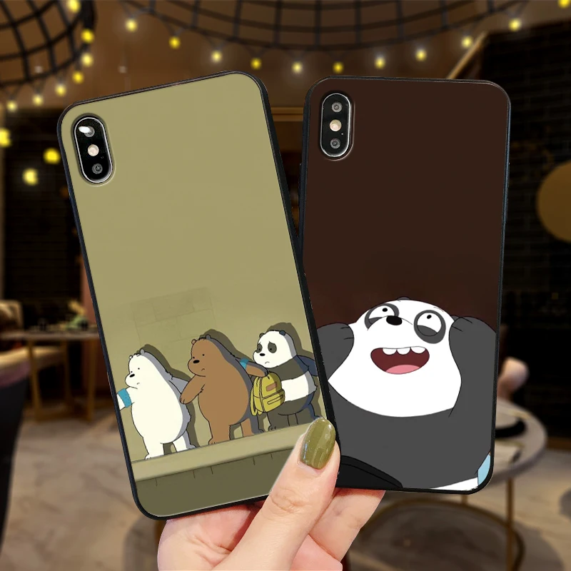 

For Xiaomi Redmi Pro 6 Note 5 6 8 K20 Pro 7 Note 4X 5A 16G 32G 7 GO 7A K20 Silicone Phone Case We Bare Bears