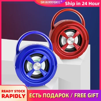 

Bluetooth 5.0 Speaker Wireless Loudspeaker Portable 3D Stereo Surround Super Bass 7W Support FM U Disk TF Card Aux LED Light