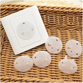 

10pcs Bear EU Power Socket Electrical Outlet Baby Kids Child Safety Guard Anti Electric Shock Child Power Protection Cover