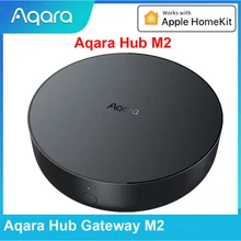 Aqara hub gateway m2 zigbee 3.0 wifi dupla antena app controle remoto para casa inteligente trabalho de segurança em casa apple homekit aqara app
