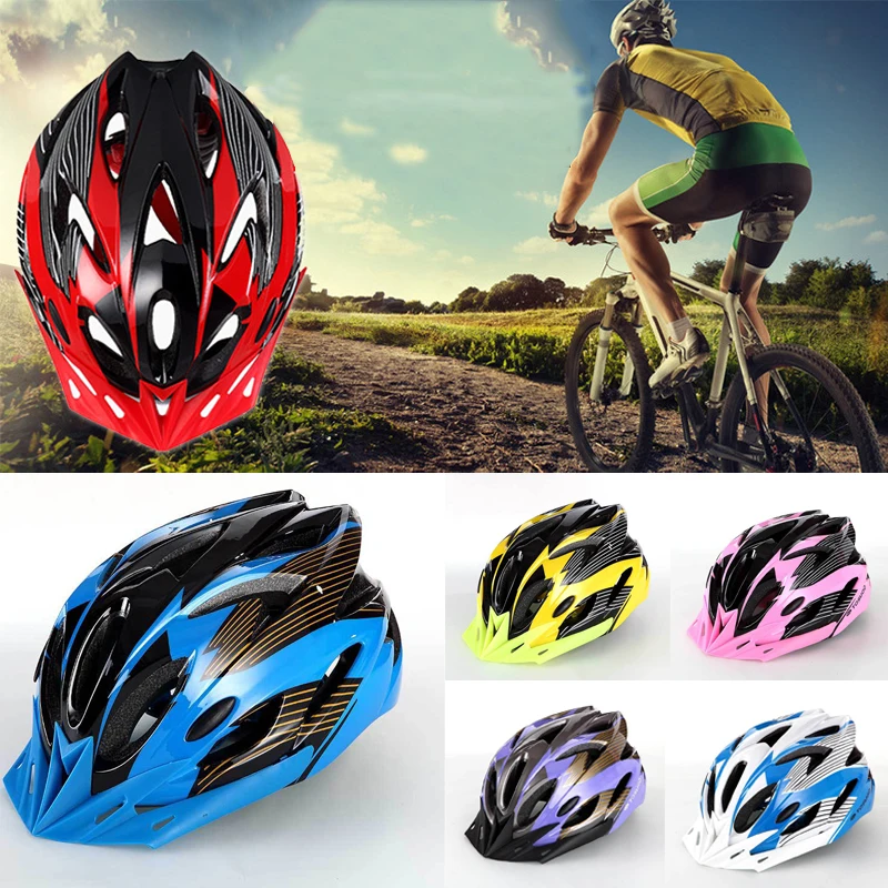 Cycling Bicycle Adult Men Womens Bike Helmet With Visor Mountain Shockproof 