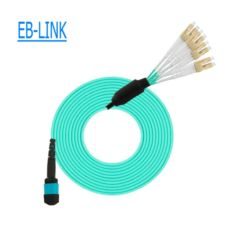 25 Meters Female MPO/MTP-LC OM3 8 Strands Core Multi-mode Fiber Optical Cable for QSFP+SR Module AUQA 50/125um | Мобильные телефоны