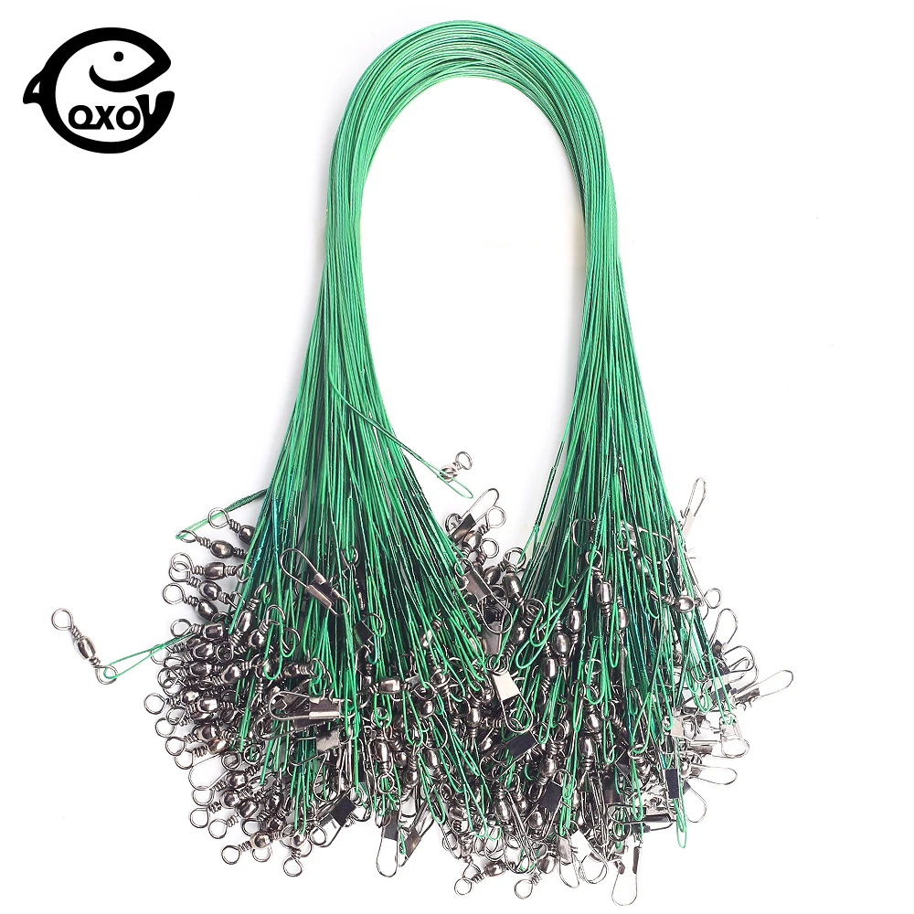 Steel Wire Fishing Line Equipment Artificial Fish Tackle 15/20/25/30CM Hook Fish Accessories