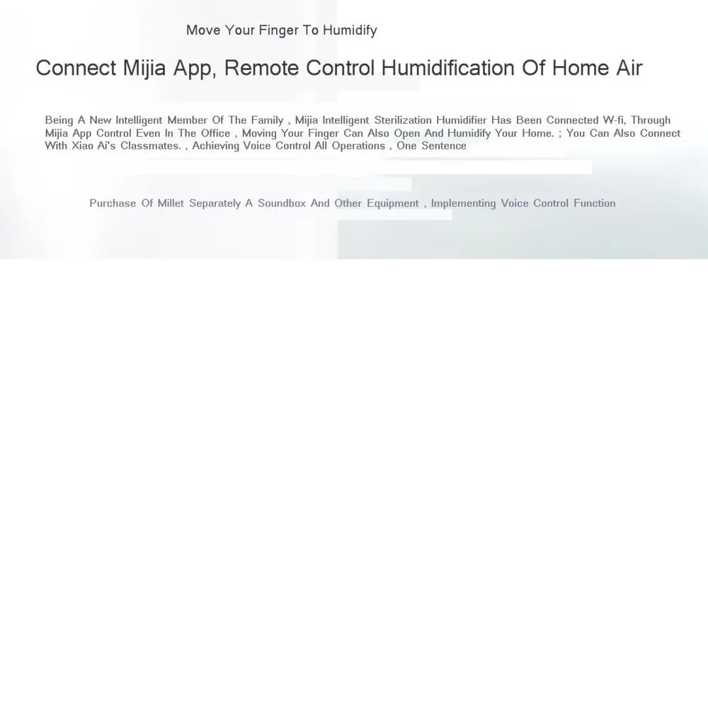Xiaomi Mijia Smart Air Humidifier 4.5L xiomi Mijia App Remote Control Pure Evaporative Low Noisy Uv