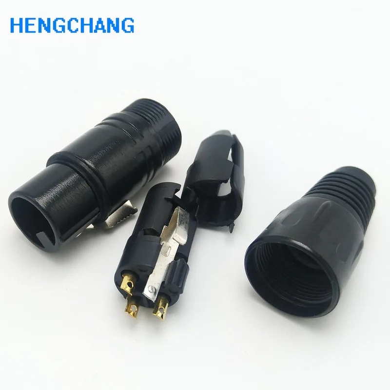 10 шт. позолоченный 3Pin XLR разъем женский и мужской разъем микрофон разъем микрофона адаптер разъем