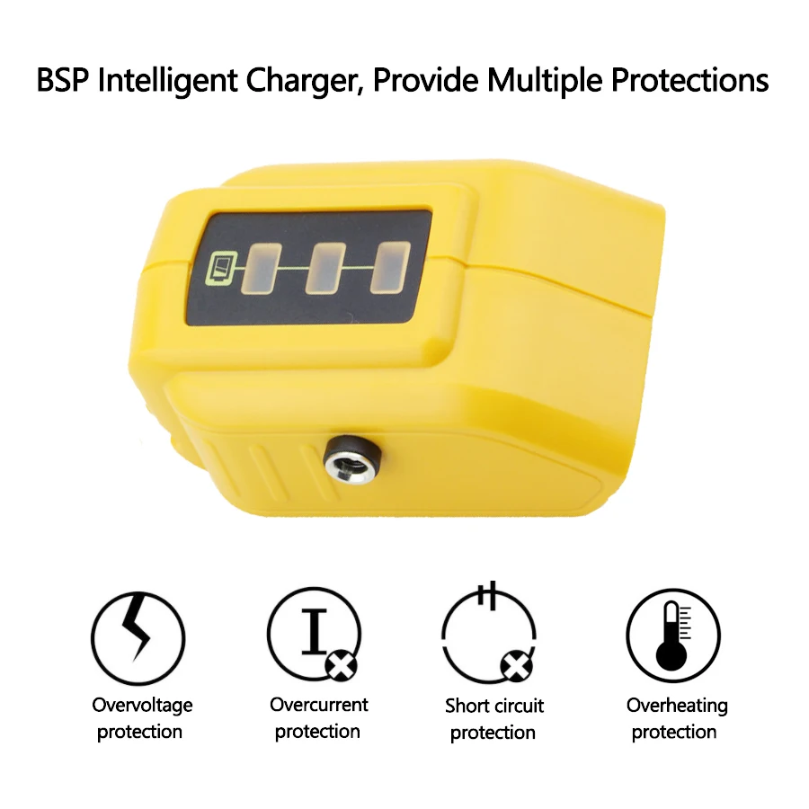 Davupine DCB091 с 12 В DC Выход USB адаптер для DEWALT 10 в 12 В 18 в 20 в перезаряжаемая куртка