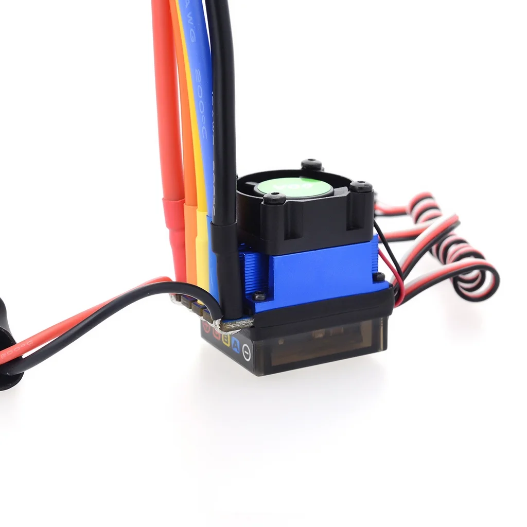 Connector rc dc motor parts rc car esc combo 60a esc for 1/10 cars motor cooling fan