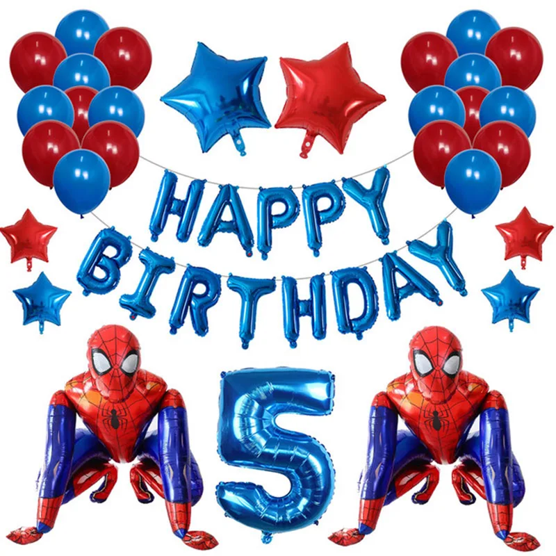 Juego De Globos De Aluminio 3d Grandes De Spiderman Iron Man Decoracion De Fiesta De Cumpleanos De Marvel Juguete Para Ninos Globos De Aire Para Baby Shower Globos Y Accesorios Aliexpress