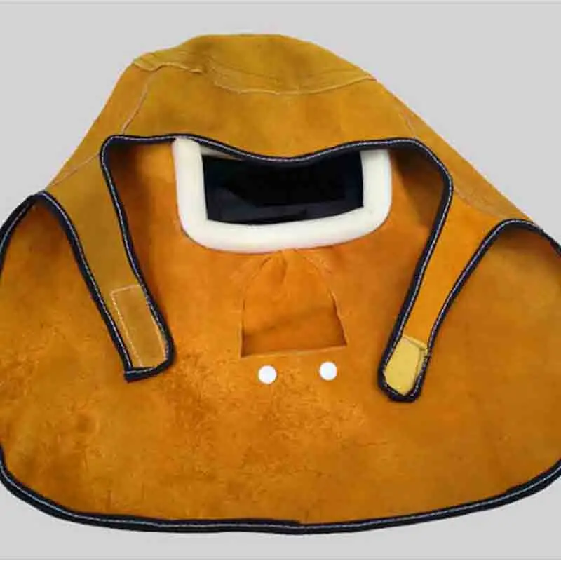 Кожаный сварочный шлем маска солнечный авто-затемнение фильтр объектив дышащий автоматический светильник сварщик защитный капот шлем