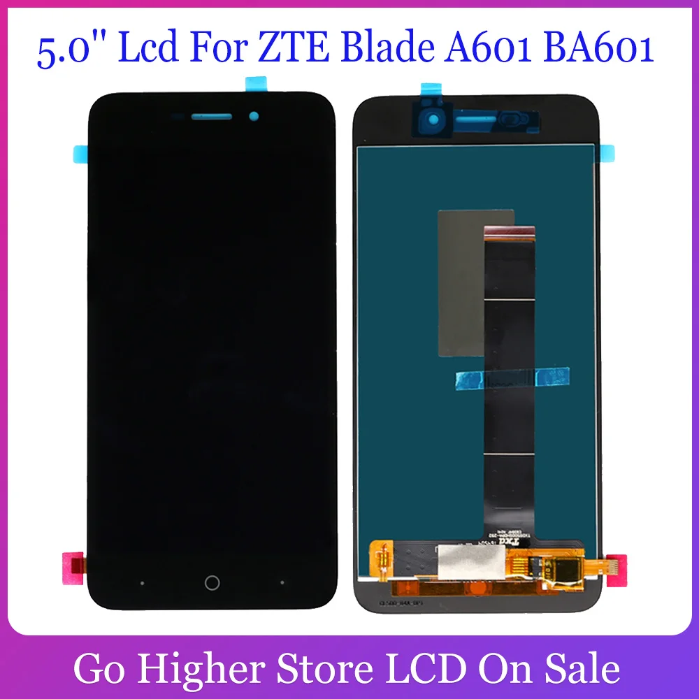 5 0 ''жк дисплей для ZTE Blade A601 BA601 сенсорный экран дигитайзер жк сборка дюймов
