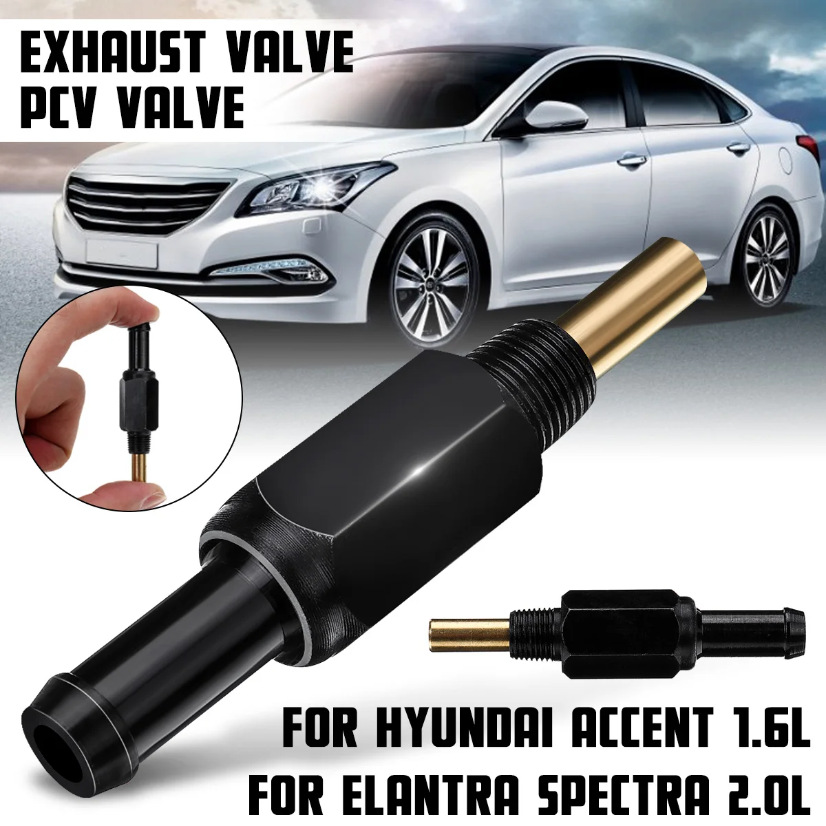 Автомобильный выпускной клапан PCV, вентиляционный клапан 26740-21314 для Hyundai Accent 1.6L 2001 2002 2003 2004 2005 2006 2007 для Elantra Spectra 2.0L - изображение