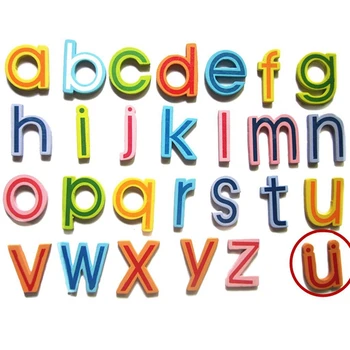 

27 Lowercase Wood Magnet For Learning Infant Toddler Toys