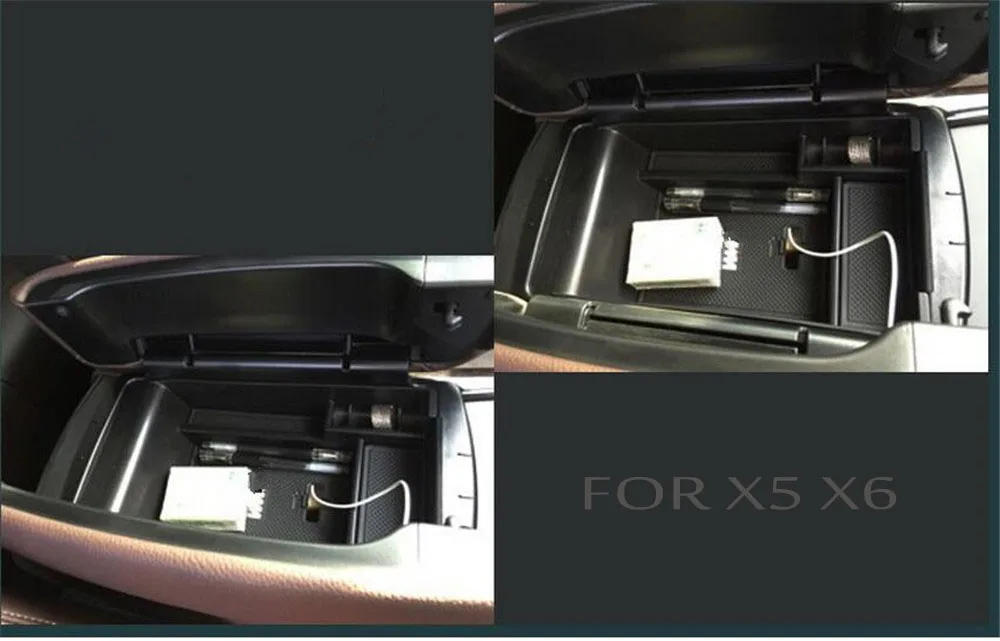 Автомобильный подлокотник центральный ящик для хранения перчаток центральная консоль держатель телефона контейнер для BMW X4 X3 X5 X6 F15 F16 F25 F26 5GT F07