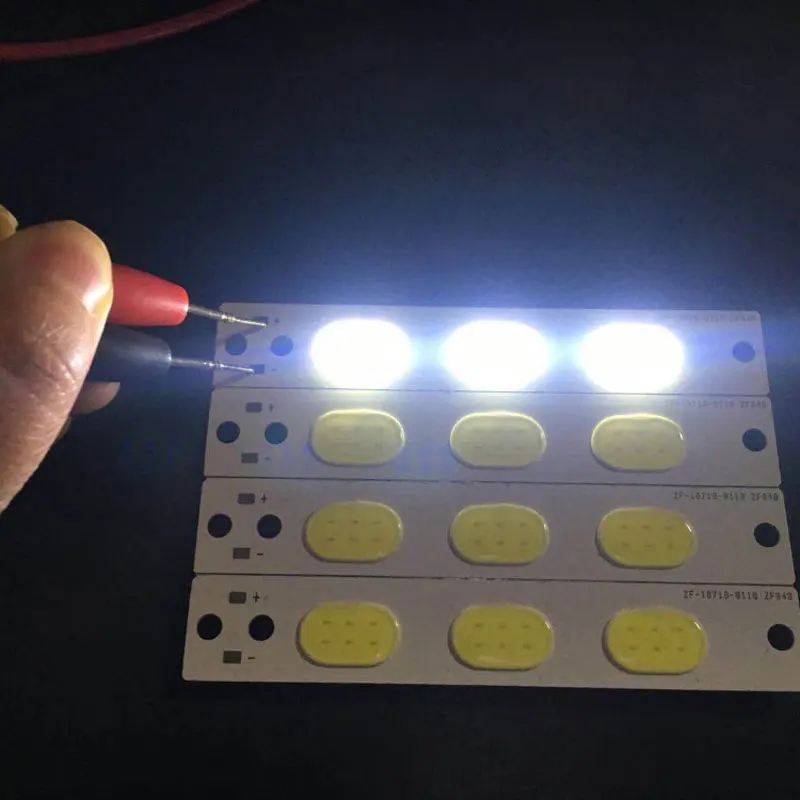 12 шт. Светодиодная лента 3 в 4 Вт l107x18 мм 300 лм|cob strip|light sourcestrip cob |