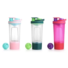 Шейкер, бутылка для напитков, пластиковые бутылки для воды, без бисфенола, для тренажерного зала, фитнеса, для смешивания сывороточного белка, чайник, для отдыха на природе, Спортивная бутылка для H2o