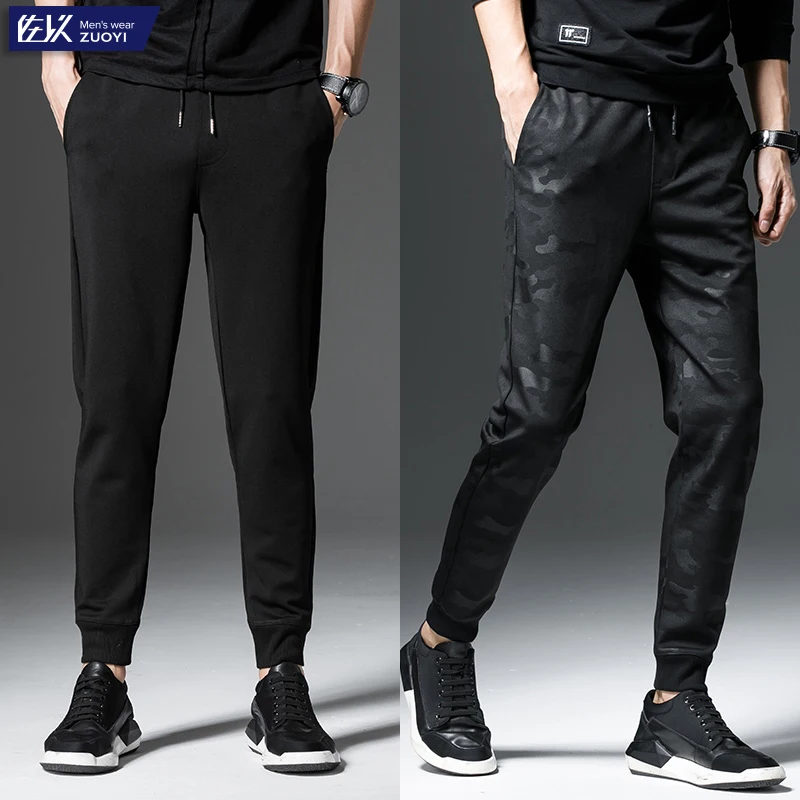 Autumn Men Sports Pants Thin Slim Casual 2019s Sweatpants Linen Fashion Pantaloni Tasche Celana Pria Hot Bestselling GG50ck074