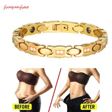 Браслет для похудения, титановый Магнитный био-браслет, облегчающий боль, магнитный браслет для здоровья