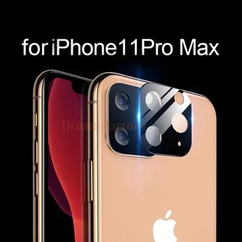 

100PCS For iPhone 11 3D Full Back Camera Screen Protector for iPhone 11 Pro Max 2019 Aluminum Metal Camera Tempered Glass Film