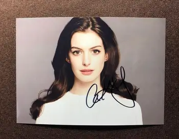 

hand signed Anne Hathaway autographed photo 5*7 autograph 112019P6