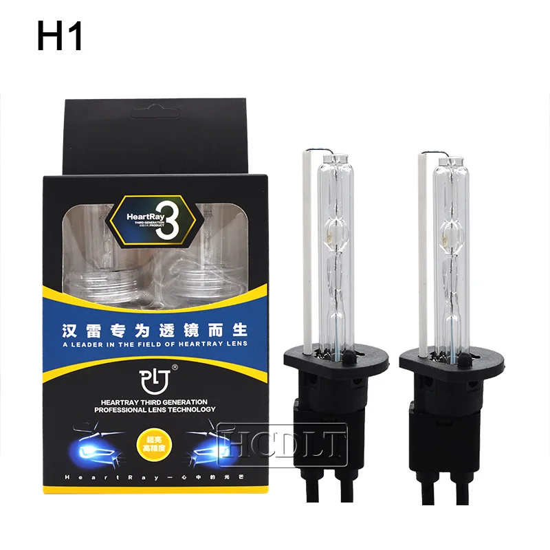 HIDLT 100% оригинальные HID лампы Heartray 35 Вт 4500 к 5500 ксенон H1 H3 H11 9005 9006 D2H H7 6500