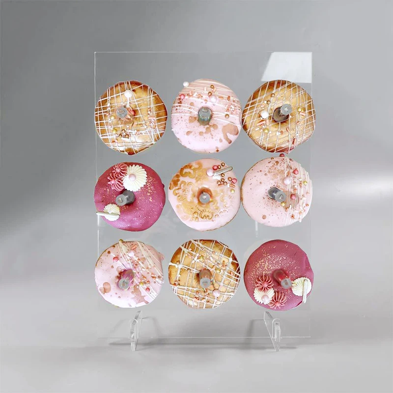 

Acrylic Donuts Display Stand Wedding Birthday Party Cake Doughnut Clear Racks Display Stand for home diy tools parts 2020