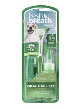 

TROPICLEAN TROPICLEAN FRESH BREATH ORAL CARE KIT kit for dog dental care Fresh breath