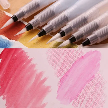 

1PC Drawing Painting Illustration Pen hot Different Size For Drawing Refillable Water Brush Ink Pen for Water Color Calligraphy