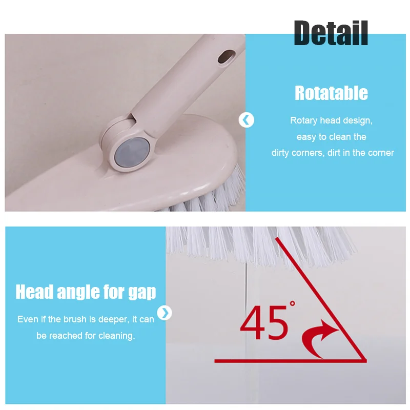 Длинная ручка щетка для чистки головки мульти-угол очиститель инструмент для ванной комнаты кухня пол SEP99