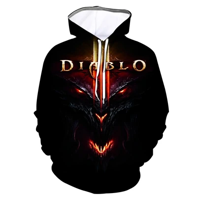 DLY-DL-AH16 Последняя мужская повседневная одежда необычный принт игра Diablo 3D Толстовка мужская осень и зима фитнес тренировка мышцы Толстовка Большой размер пуловер с карманом верх: полиэстер - Цвет: DLY-DL-AH16