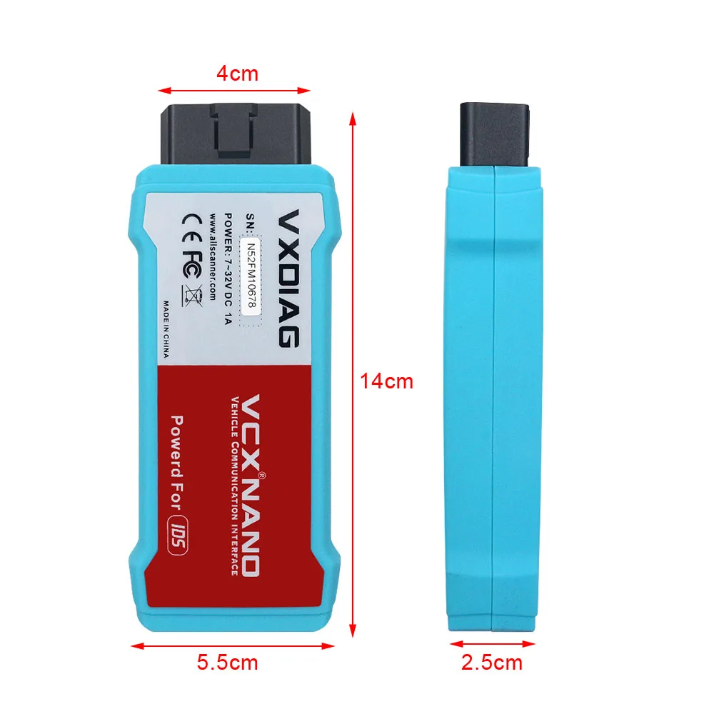 Автомобильный диагностический прибор 2 в 1 VXDIAG VCX NANO для Ford USB/WIFI OBD2 Mazda IDS V112 V115 OBDII