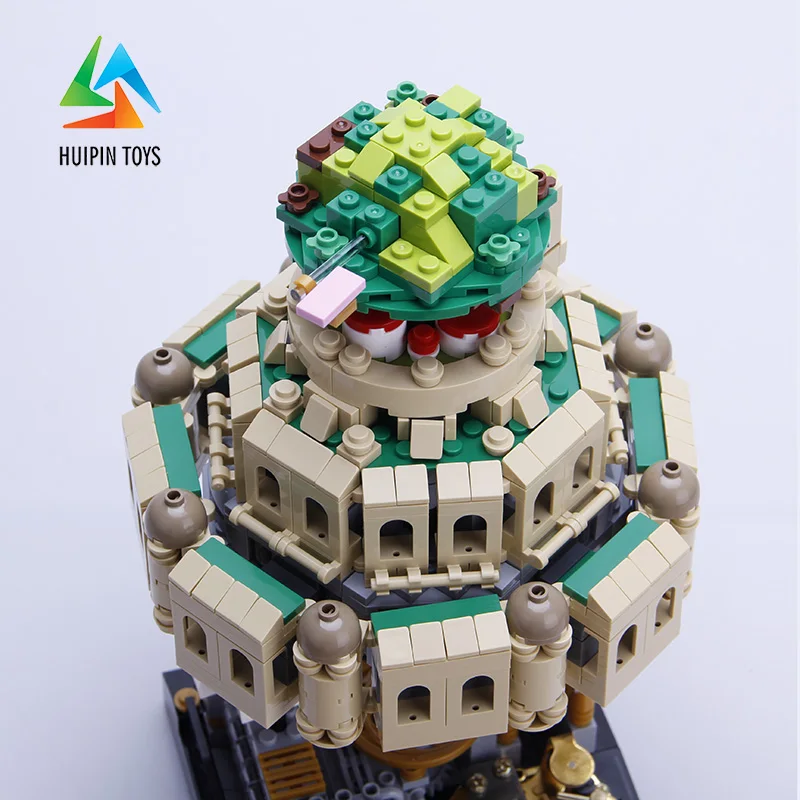 1179 шт. XINGBAO строительные блоки игрушки XB-05001 Moc Laputa: замок в небе кирпичи с Подарочная музыкальная шкатулка для детей 4PX