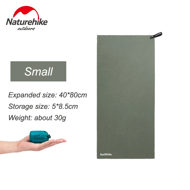 Naturehike быстросохнущее полотенце портативное из микрофибры антибактериальное Походное полотенце для рук и лица Спортивное банное полотенце NH19Y001-J - Цвет: Army Green Small