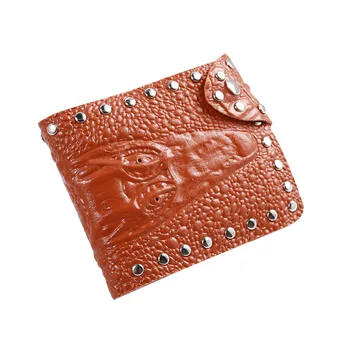 

Maison Fabre wallet male card holder short wallet carteira Crocodile Dark Crossover Wallets Multi-Function Card Pack G0826#10
