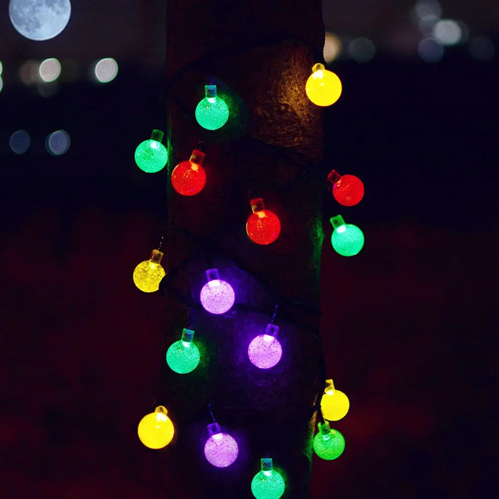 30Led гирлянда для использования вне помещения анти-Акварельная струна Рождественское украшение пейзаж свет светящаяся гирлянда с солнечной батареей - Цвет: 4