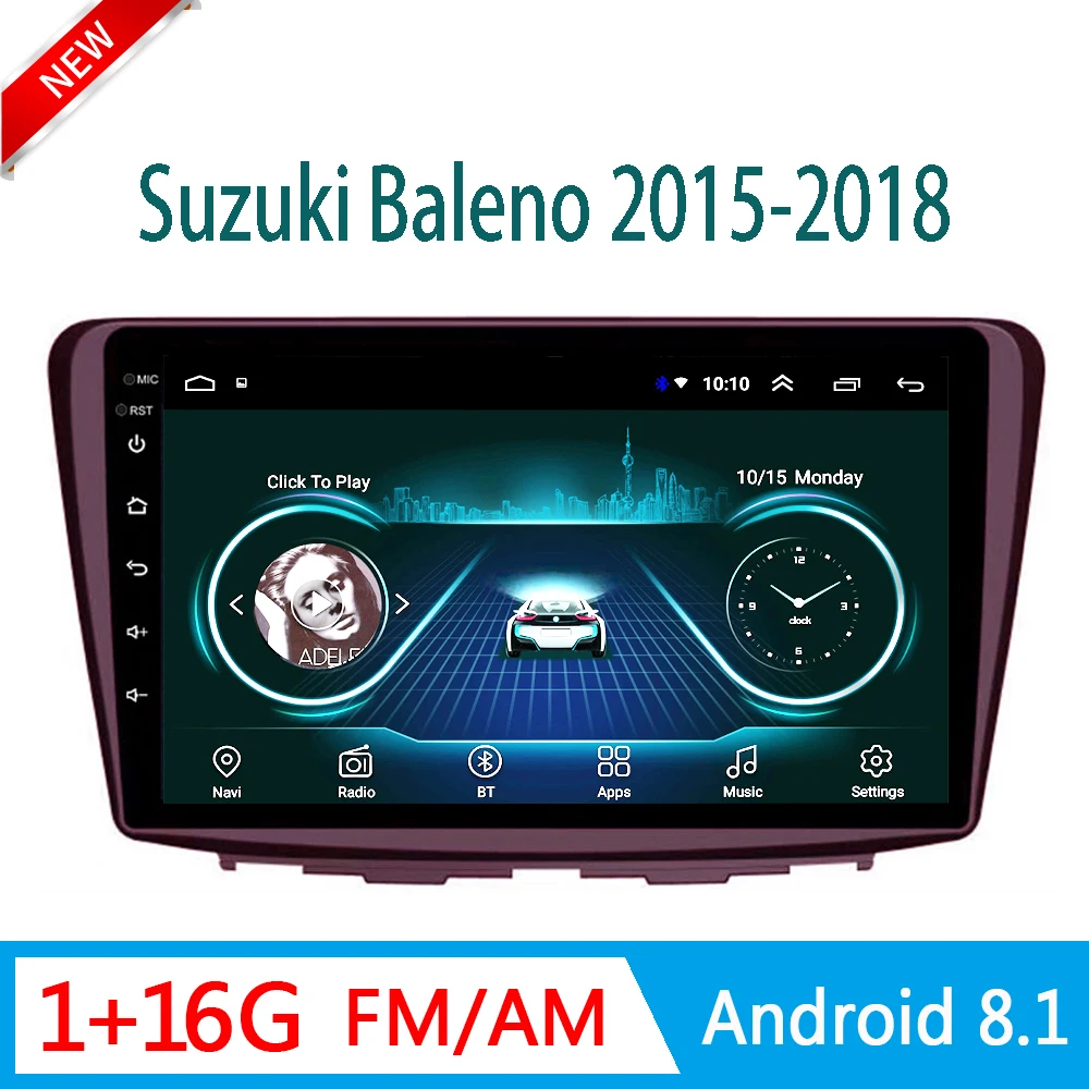 Автомобильное радио для Suzuki baleno 2015 2018 Bluetooth DVD Мультимедийная система аудио видео
