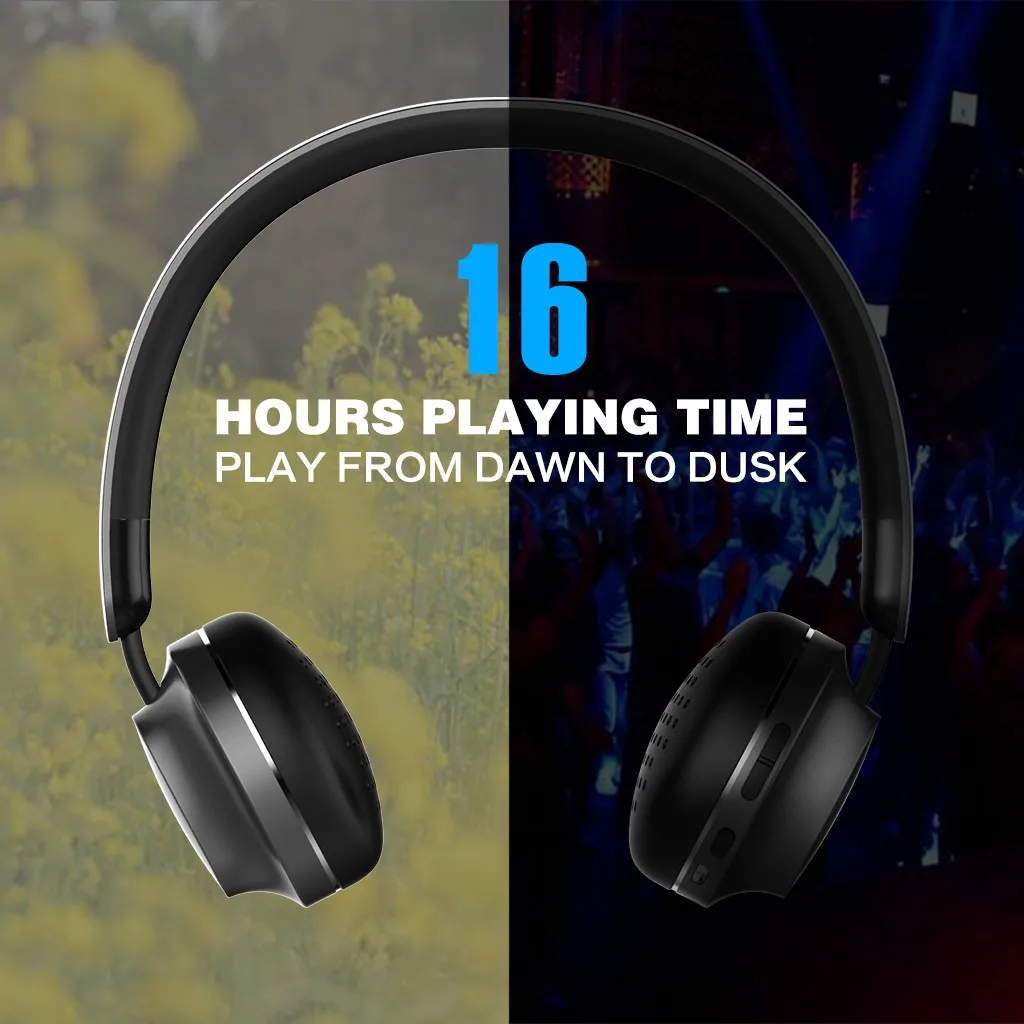 

High-quality Built-in Microphone Noise Cancelling Headphones Wireless Headphones Over Ear Protein Earpads 16 Hours