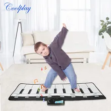 110x36 см Электронный музыкальный коврик клавиатура пианино игровой коврик и инструменты звук развитие интеллекта Подарочная музыкальная игрушка для детей