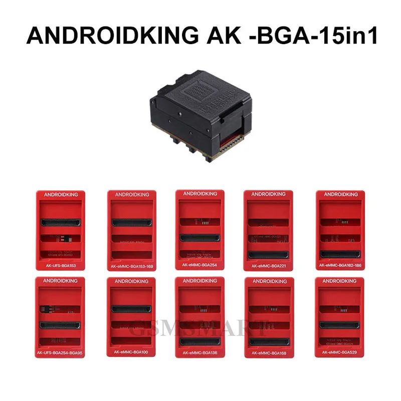 ICFRIEND Androidking AK-BGA eMMC 15 in 1 Adapter with MiPi UFI Medusa Pro z3x Easy Jtag Plus Box | Мобильные телефоны и