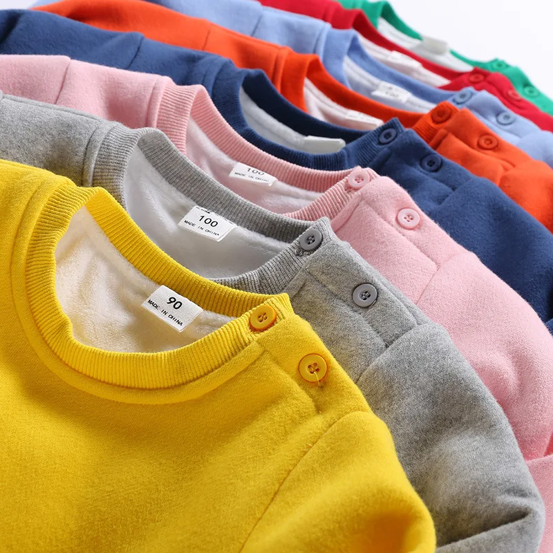 

Children plus Velvet Snowman Bear Double Layer Velvet Pullover Hoody Winter New Style Big Boy Hoodie Double Layer Thick Sweater