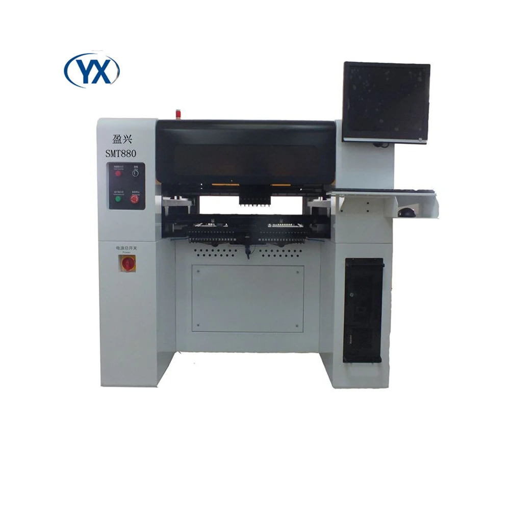 

Full Automatic 8 Head SMT Pick Place Machine SMT880,0402,0201,0805,1206,BGA Solar Mounting System