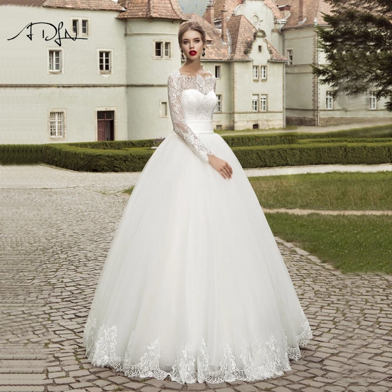 white wedding dresses with sleeves