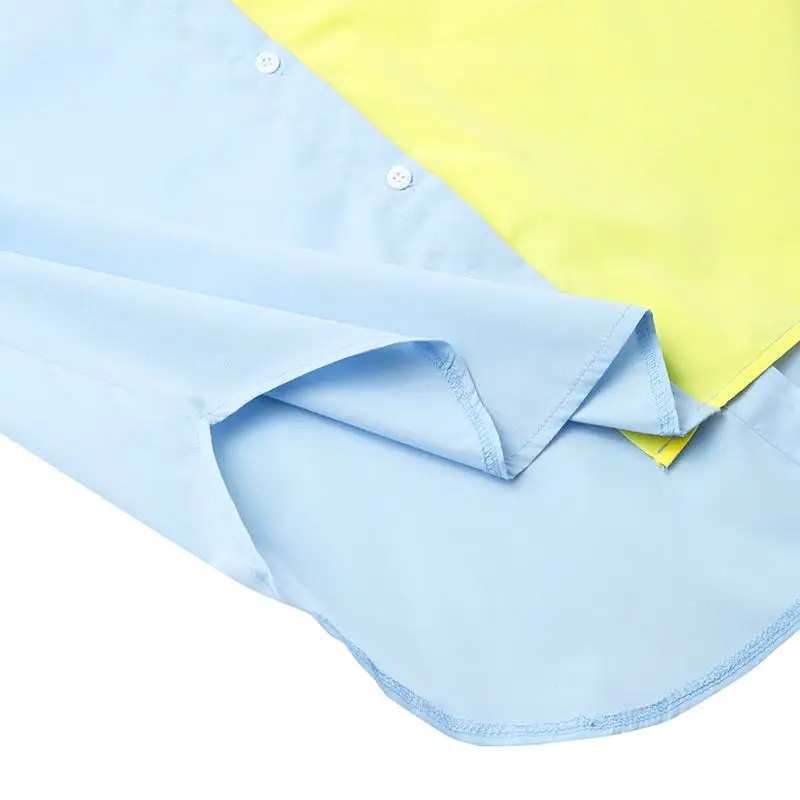 Celmia 2021 Fashion Women Long Shirt Elegant Long Sleeve Blouse Casual Buttons Vintage Tops Color Patchwork Asymmetrical Blusas