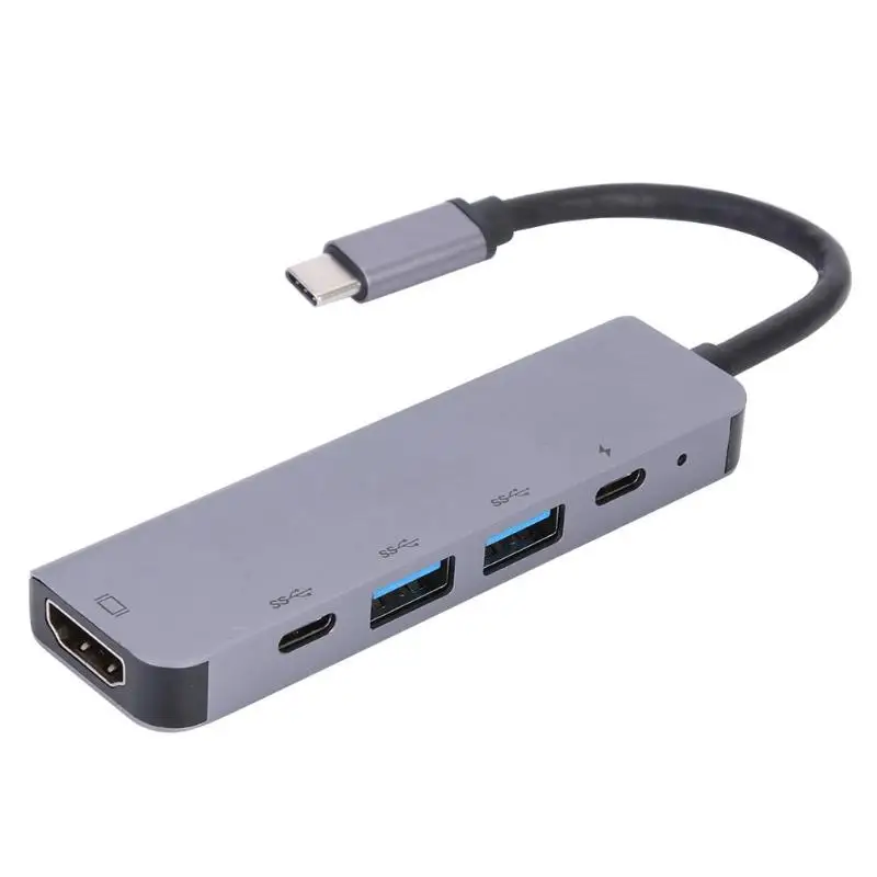 8/7/6/5/4 Порты USB TYPE-C концентратор Gigabit LAN док-станция USB C на HDMI RJ45 адаптер конвертер usb-хаб для компьютера Тетрадь